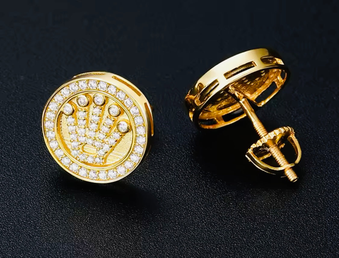 Distinguidos Aretes de Alta Gama Tipo Ro-lex Hipoalergenicos