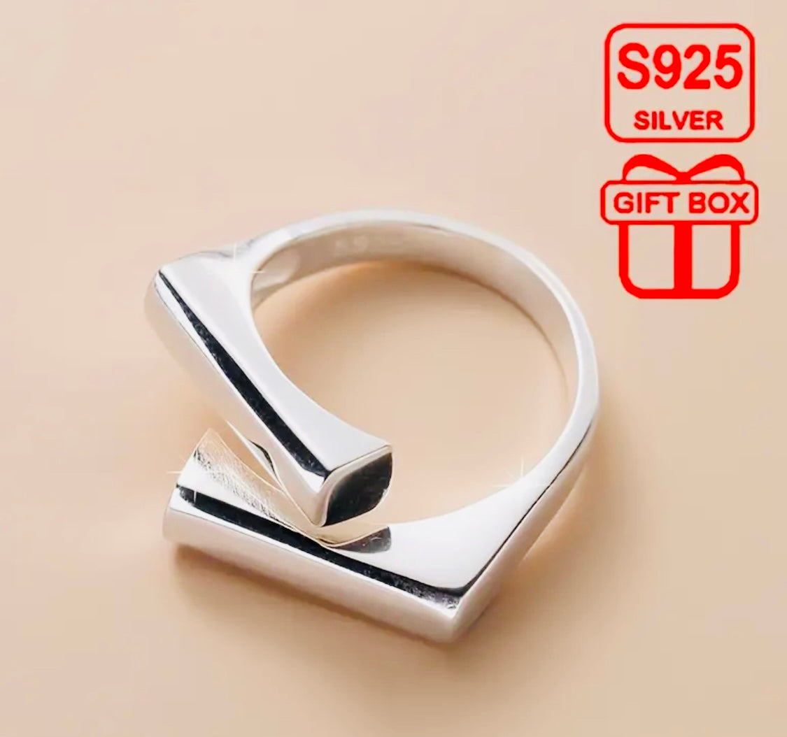 Hermoso Anillo de Plata 925 Unitalla- Unisex - Hipoalergenico- Ajustable Ideal para Regalo 🎁