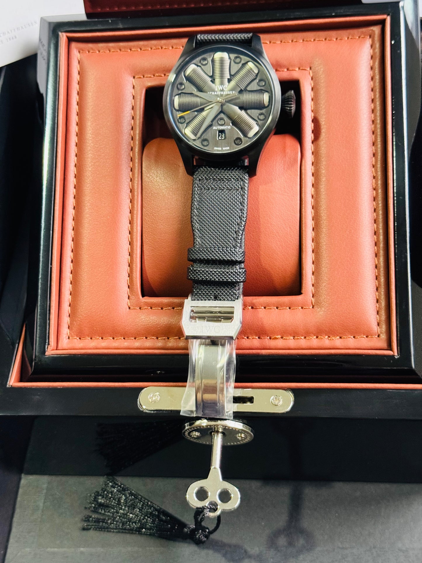 IMPRESIONANTE RELOJ MECÁNICO AUTOMÁTICO TOP GUN IWC UNITED STATE NAVY- FIGTHER SCHOOL!!! GRAN CALIDAD