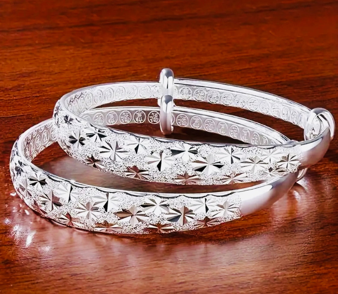 Elegante Pulsera Unitalla-Unisex- Hipoalergenica Cobre con Chapado de Plata! Ideal para Regalo 🎁