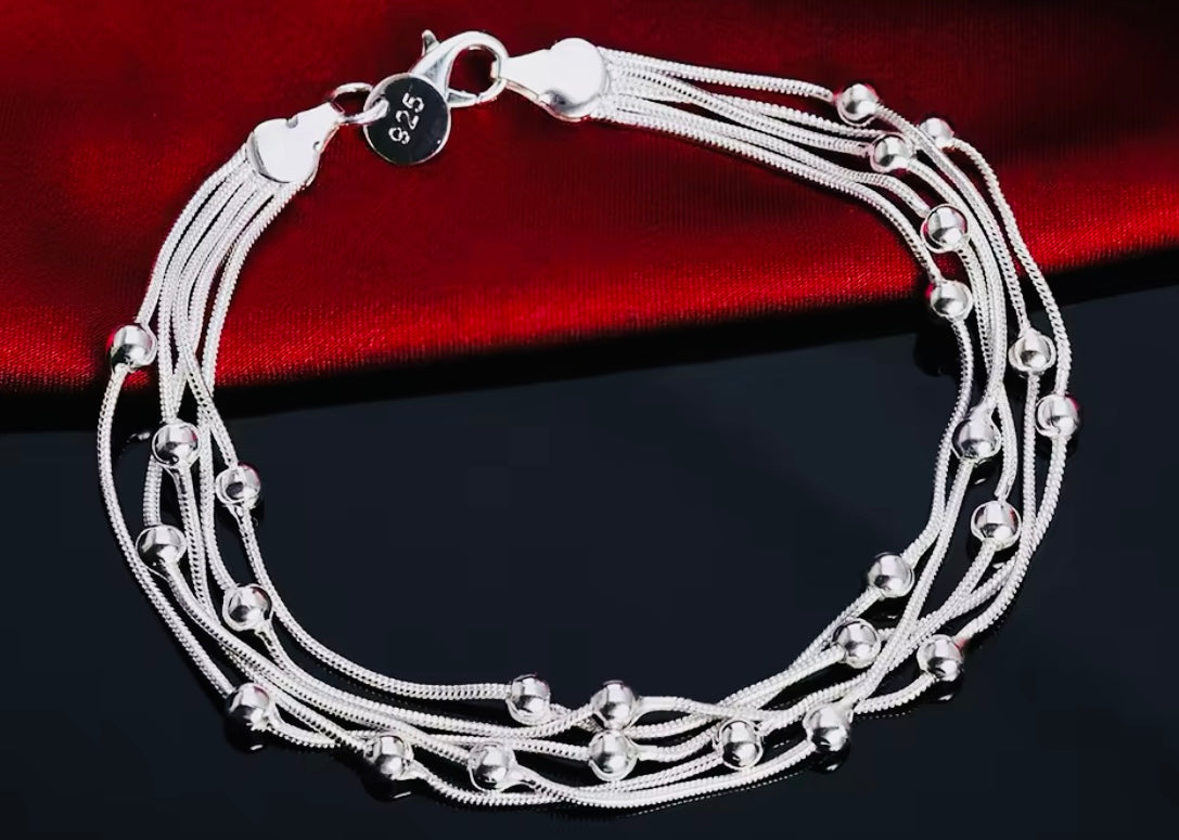 ELEGANTE PULSERA DE PLATA LEY 925 UNITALLA- UNISEX- HIPOALERGENICA! PERFECTA PARA REGALO 🎁!