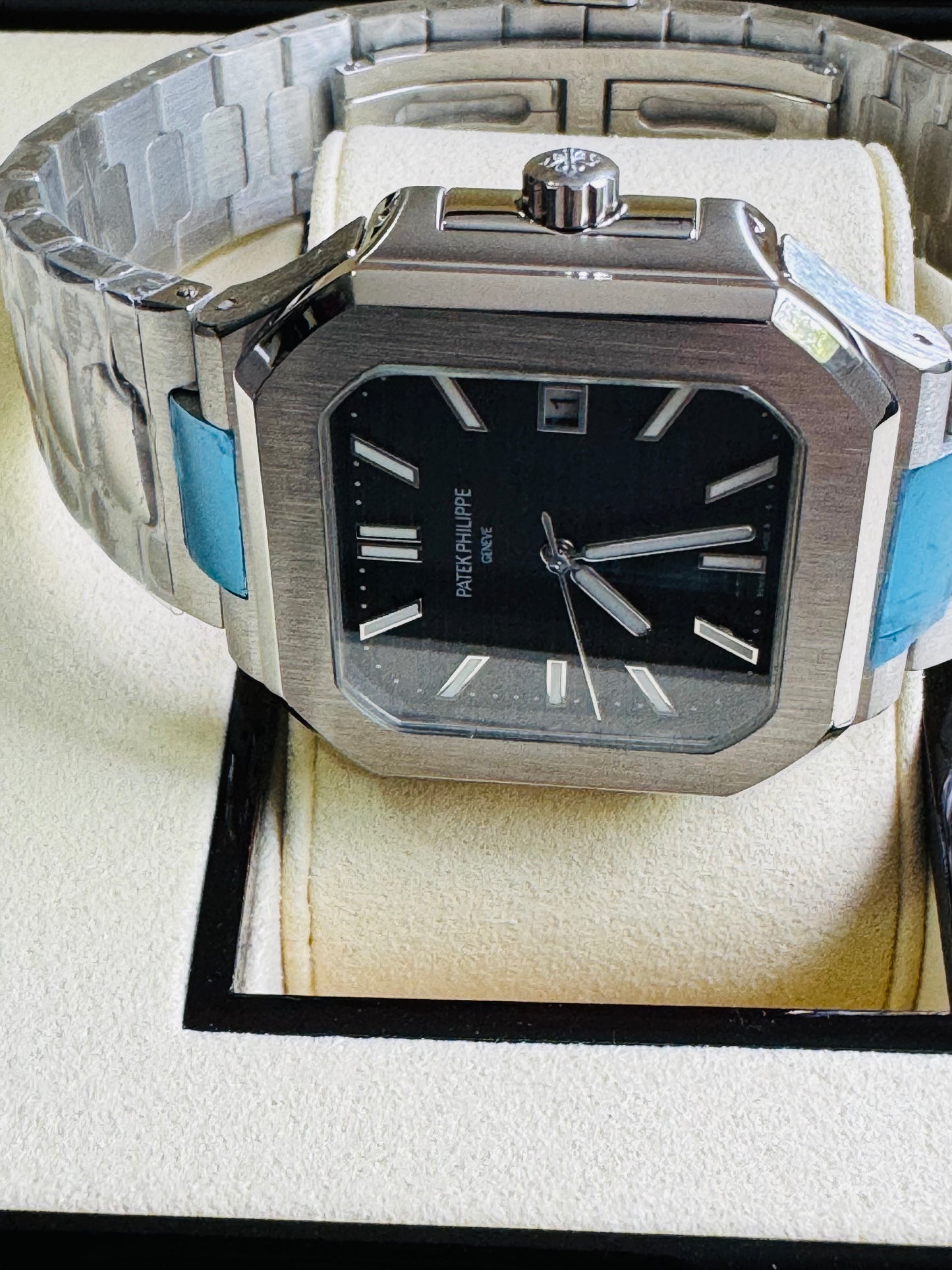 EXCLUSIVO RELOJ PATEK PHILIPPE AUTOMÁTICO- FECHADOR- JOYAS 💎- CRISTAL ZAFIRO- LUMINOSO- ÚLTIMO Y MÁS NUEVO DISEÑO!!!