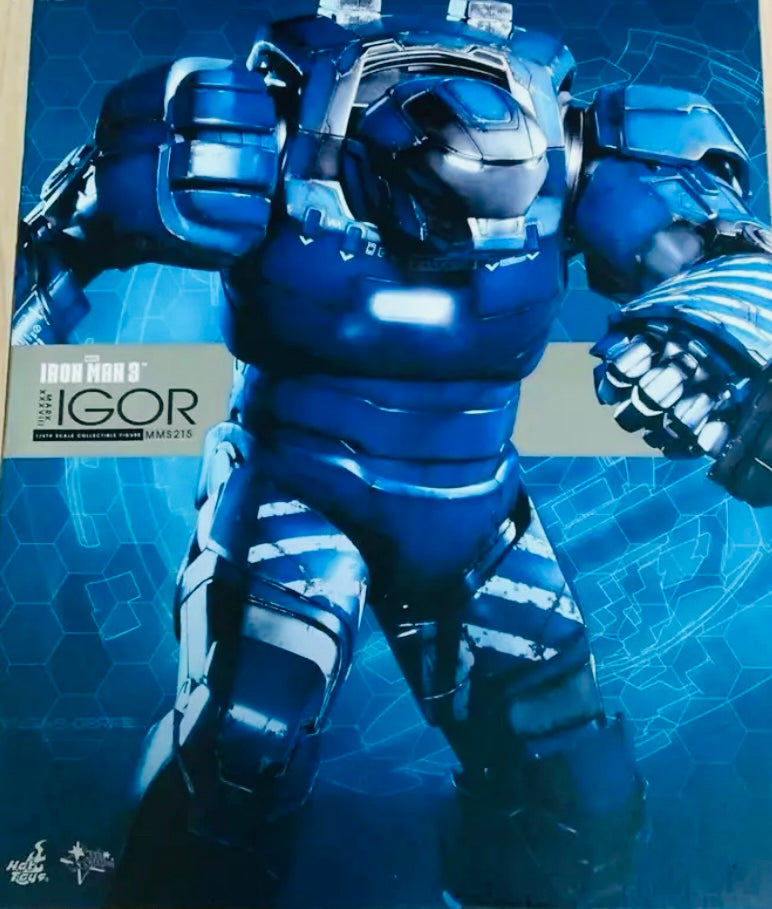 Obra maestra de la película Iron Man
Mark 38 (Igor)
-Género: Figura -Fabricante: HOT TOYS -Tamaño: escala 1/6 (altura total aprox. 430 mm) -Apareció en: Iron Man 3 [

Condición del producto] Nuevo en cajas 

Luces Led 

💯 % se puede posar en cualqui