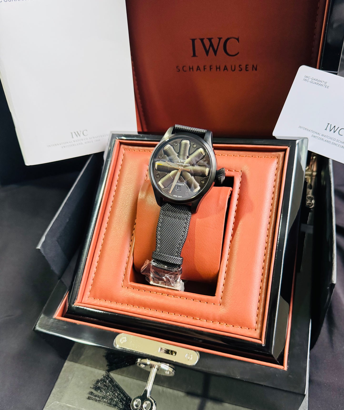 IMPRESIONANTE RELOJ MECÁNICO AUTOMÁTICO TOP GUN IWC UNITED STATE NAVY- FIGTHER SCHOOL!!! GRAN CALIDAD