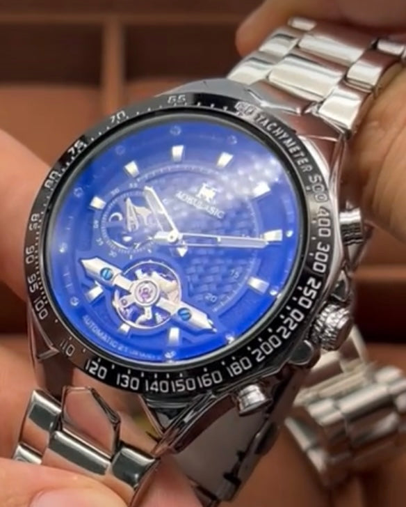 Espectácular Diseño Reloj Mecánico Automático Tourbillon! Elegante y Estiloso con Movimiento de Tourbillon - Diseño Hueco Elegante, Correa de Acero Inoxidable! Gran Calidad en sus Materiales y Diseño! 💯% Original