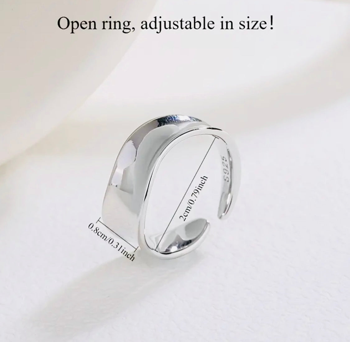 Hermoso Anillo de Plata 925 Unitalla- Unisex- Hipoalergenico- Perfecto para Regalo!