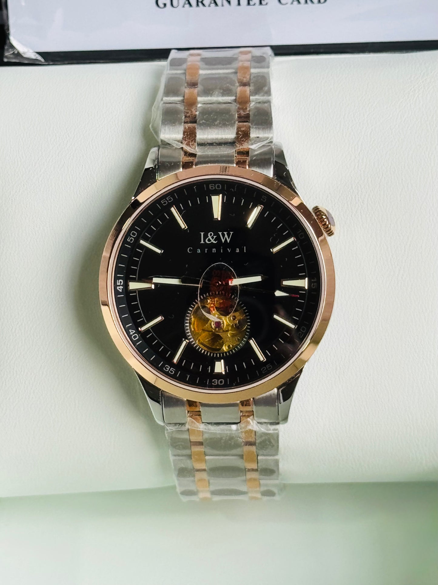 HERMOSO Y ELEGANTE RELOJ AUTOMÁTICO MECÁNICO CRISTAL ZAFIRO LUMINOSO 💯% ORIGINAL