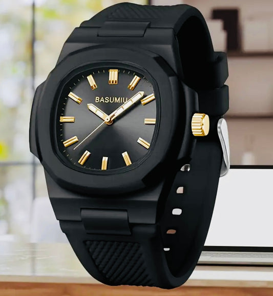 Relojes de Gel de Sílice y Policarbonato Movimiento de Cuarzo Disponible en Negro y Blanco- Ideales para Regalo 🎁