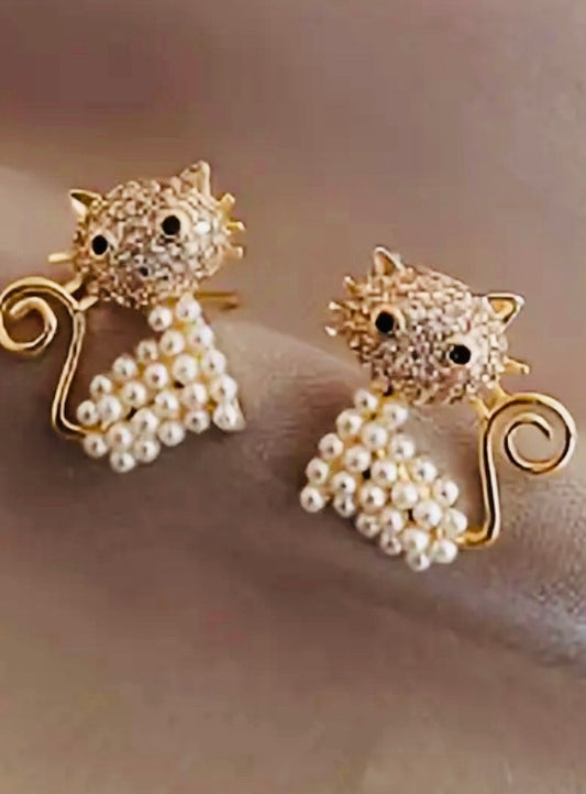 Bonitos Pendientes de Michi 🐈‍⬛ Hipoalergenicos Perfecto para Regalo 🎁