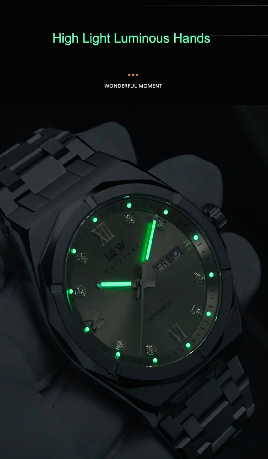 Increíble y Hermoso Reloj Automático Mecánico Día con Letras y Fechador Numérico- Crystal Zafiro! Movimiento Japonés que es el Mejor a Nivel Mundial Superando al Suizo! Maquinaria Japonesa con Joyas 💎 Japonesas Miyota! 💯% Original-30 Metros Profundidad!