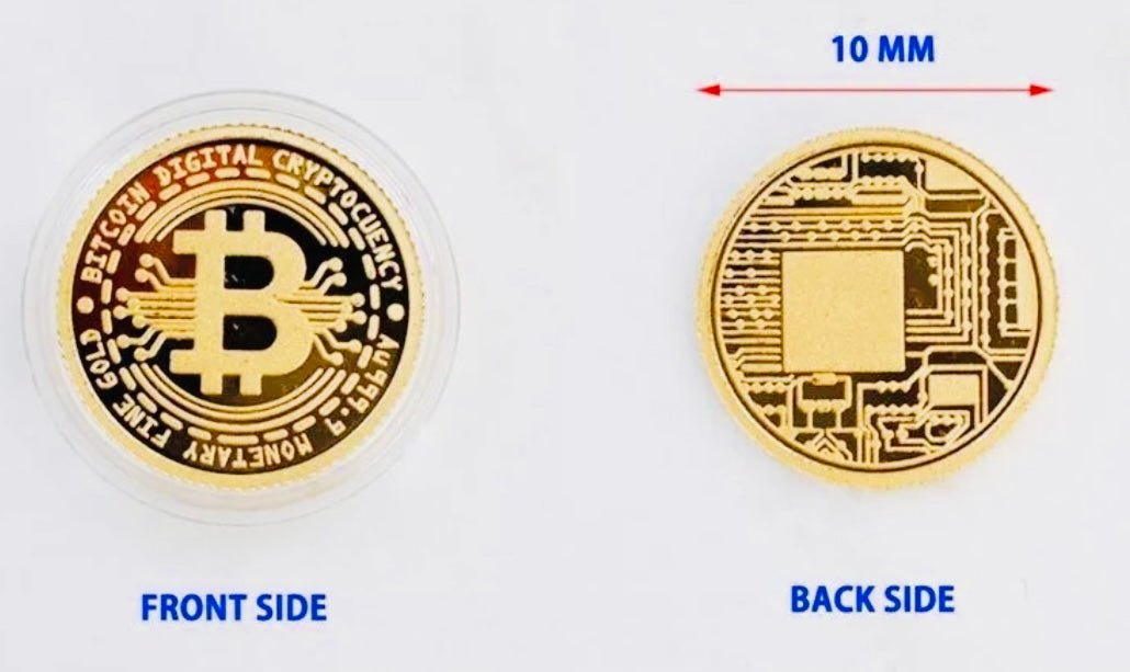Increíble y Único Bitcoin de Oro Puro 24k. Sin Aleaciones Creado por Famoso Artista Gemólogo Sur Koreano en su Laboratorio!