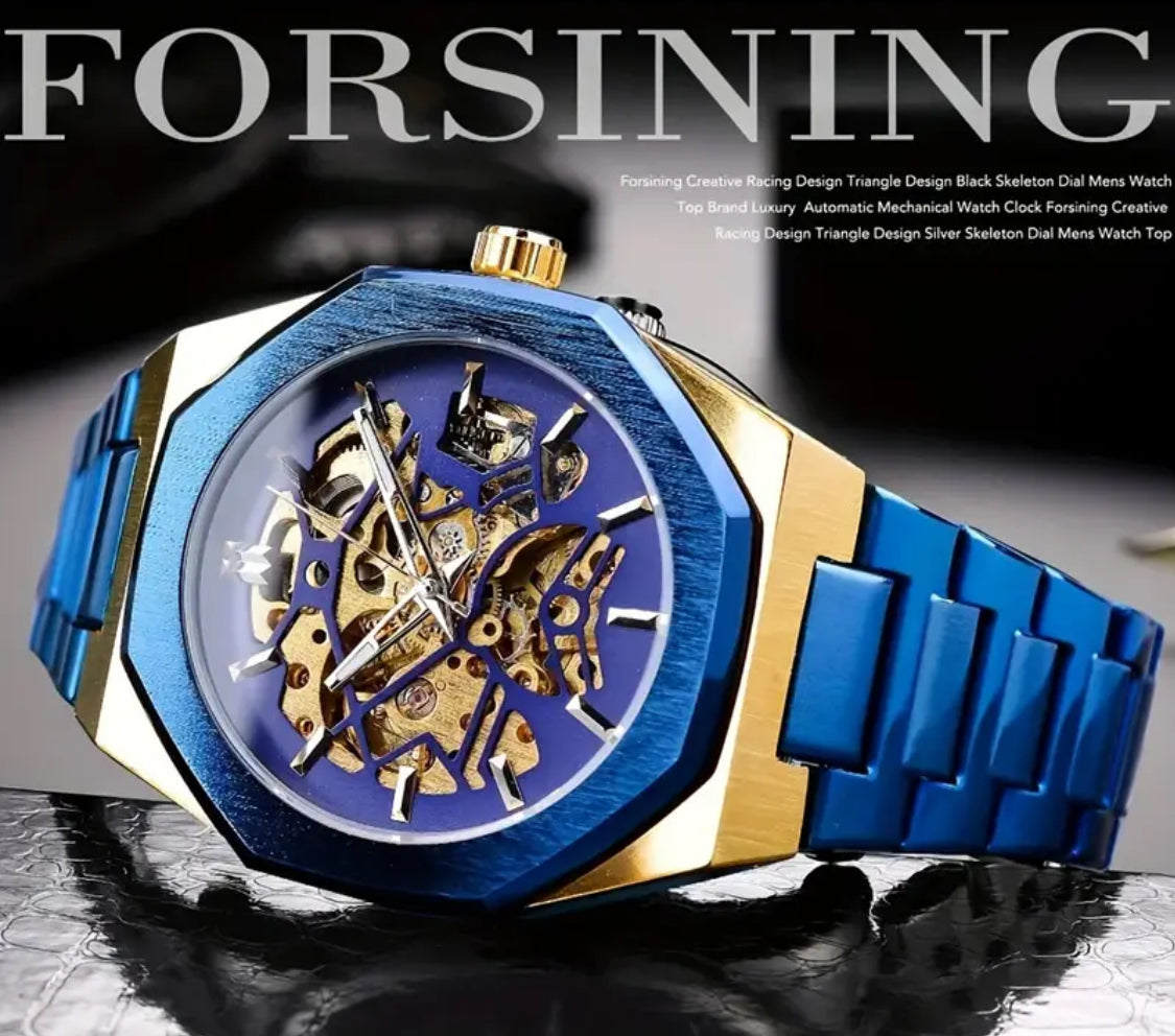 Hermoso Reloj Automático Mecanico Skeleton Fechador - Gran Calidad 💯% Original!