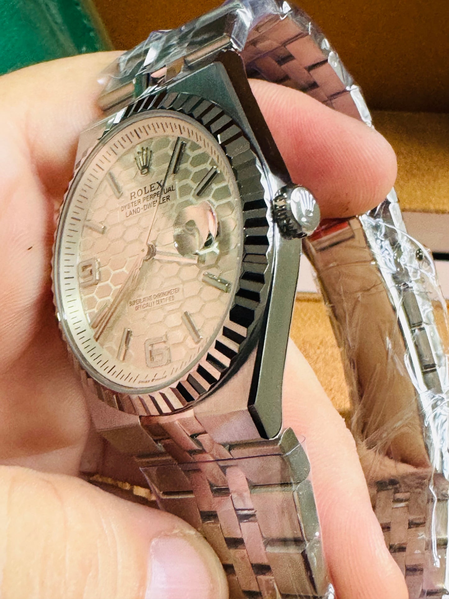 ÚNICO Y EXCLUSIVO RELOJ ROLEX OYSTER PERPETUAL LAND DWELLER- FECHADOR-39 JOYAS 💎 -CRISTAL ZAFIRO- ULTIMO MODELO Y DISEÑO! MÁXIMA ELEGANCIA!!!