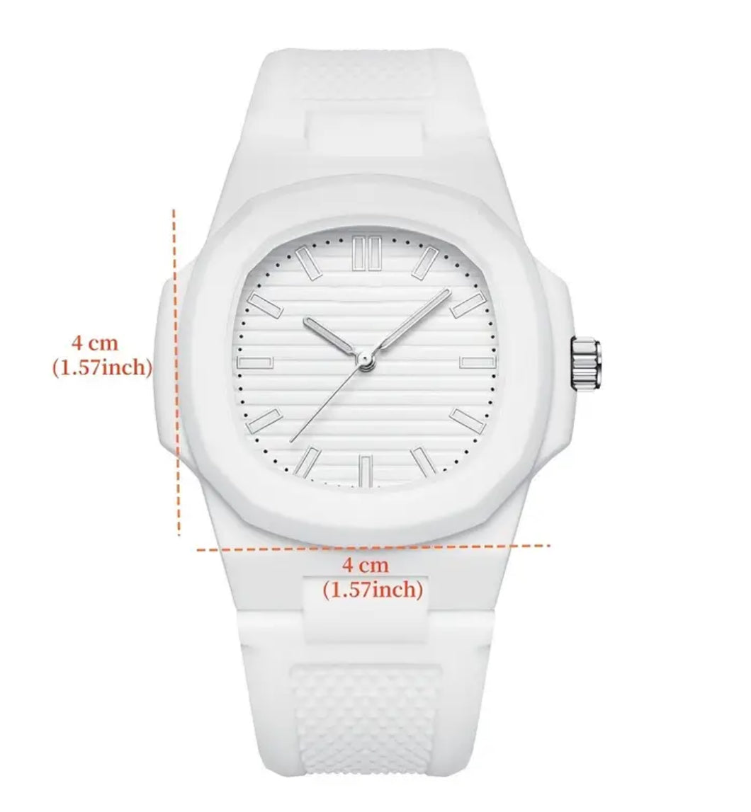 Relojes Casuales de Aleación y Gel de Sílice Movimiento de Cuarzo Disponibles en 4 variantes! Ideal para Regalo 🎁 Adolescentes!