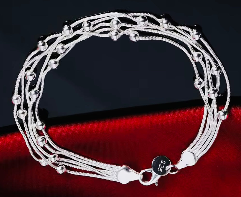ELEGANTE PULSERA DE PLATA LEY 925 UNITALLA- UNISEX- HIPOALERGENICA! PERFECTA PARA REGALO 🎁!
