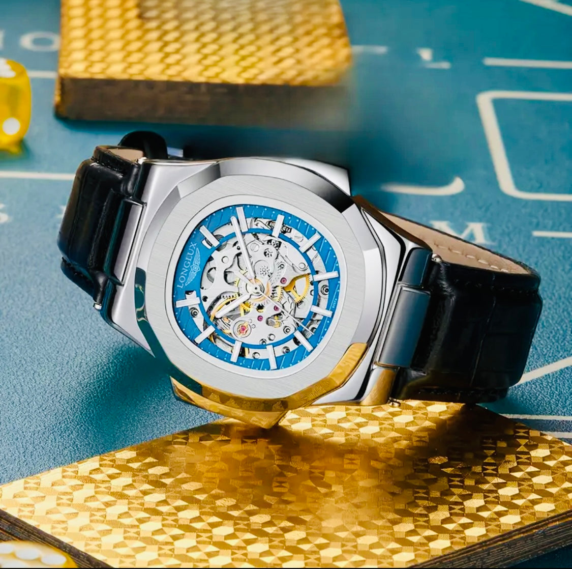 Hermoso Reloj Automático Mecánico Skeleton Excelentes Acabados y Calidad 💯% Original
