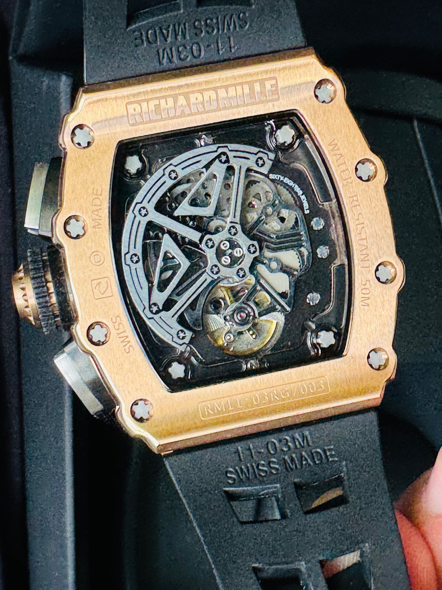 IMPRESIONANTE RELOJ RICHARD MILLE!!! AUTOMÁTICO MECÁNICO-68 JOYAS💎-FECHADOR-LUMINOSO-MULTIFUNCIONAL-ETC! ETC ETC!!!