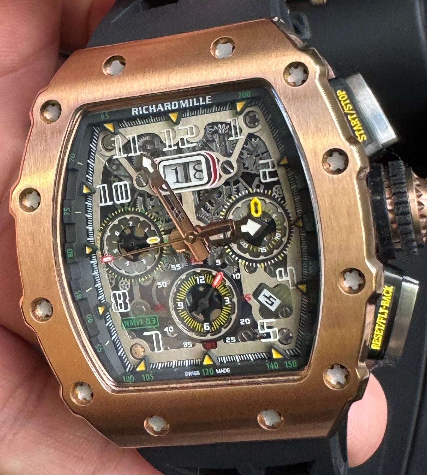 IMPRESIONANTE RELOJ RICHARD MILLE!!! AUTOMÁTICO MECÁNICO-68 JOYAS💎-FECHADOR-LUMINOSO-MULTIFUNCIONAL-ETC! ETC ETC!!!