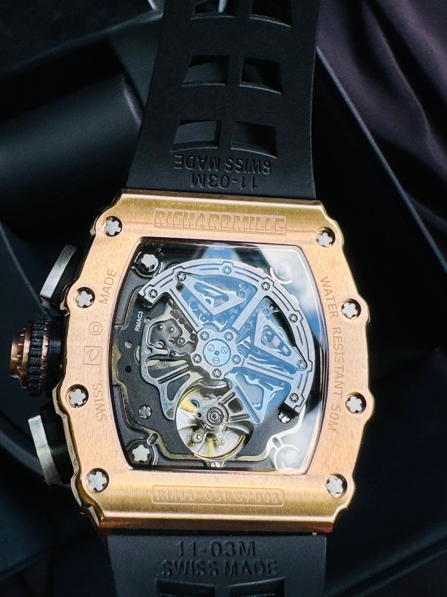 IMPRESIONANTE RELOJ RICHARD MILLE!!! AUTOMÁTICO MECÁNICO-68 JOYAS💎-FECHADOR-LUMINOSO-MULTIFUNCIONAL-ETC! ETC ETC!!!