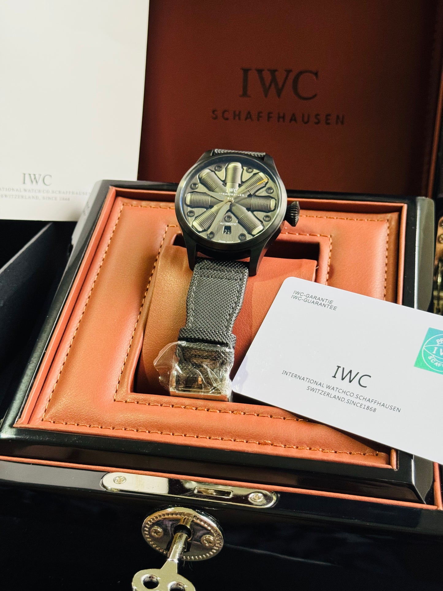 IMPRESIONANTE RELOJ MECÁNICO AUTOMÁTICO TOP GUN IWC UNITED STATE NAVY- FIGTHER SCHOOL!!! GRAN CALIDAD