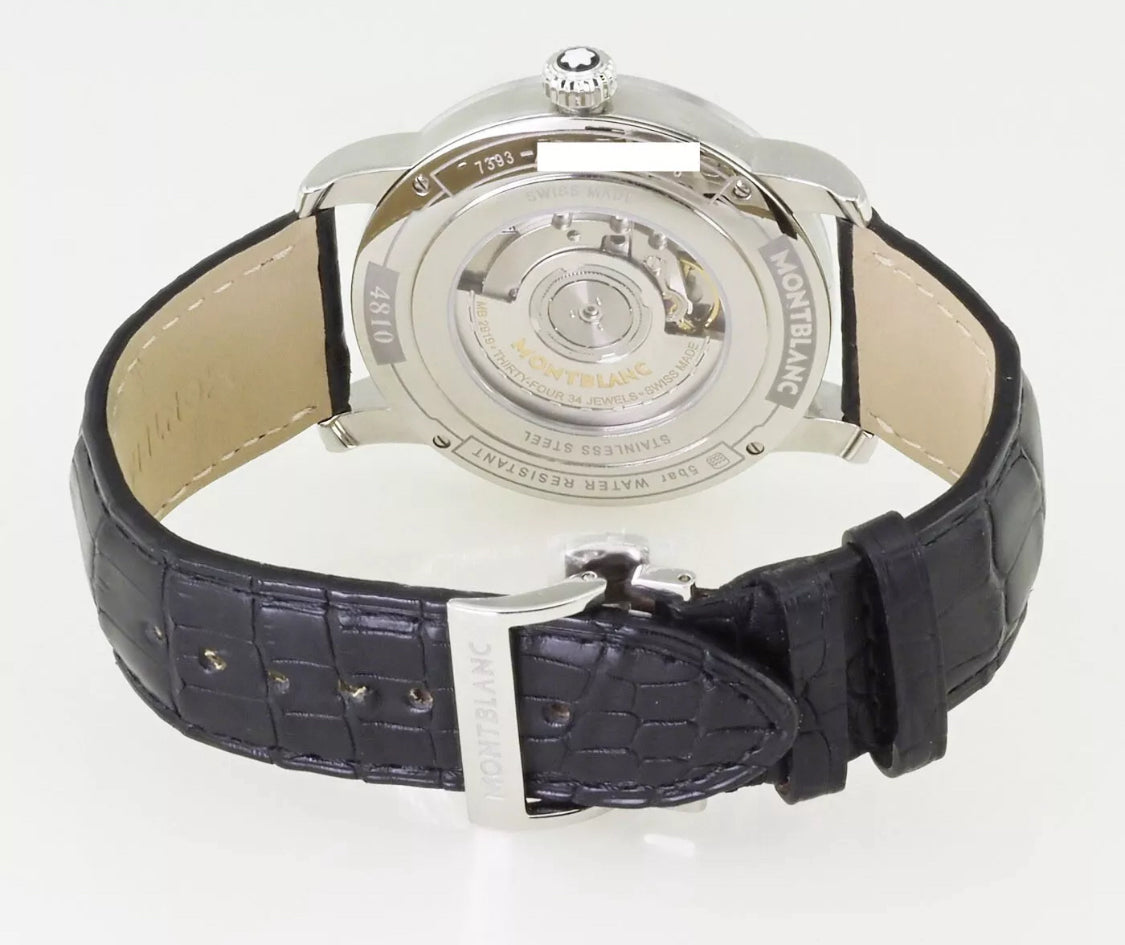 💯% ORIGINAL HERMOSO Y ELEGANTE MONTBLANC AUTOMÁTICO CRONÓGRAFO-FECHADOR-MÚLTIPLES COMPLICACIONES 43 JOYAS 💎!!!