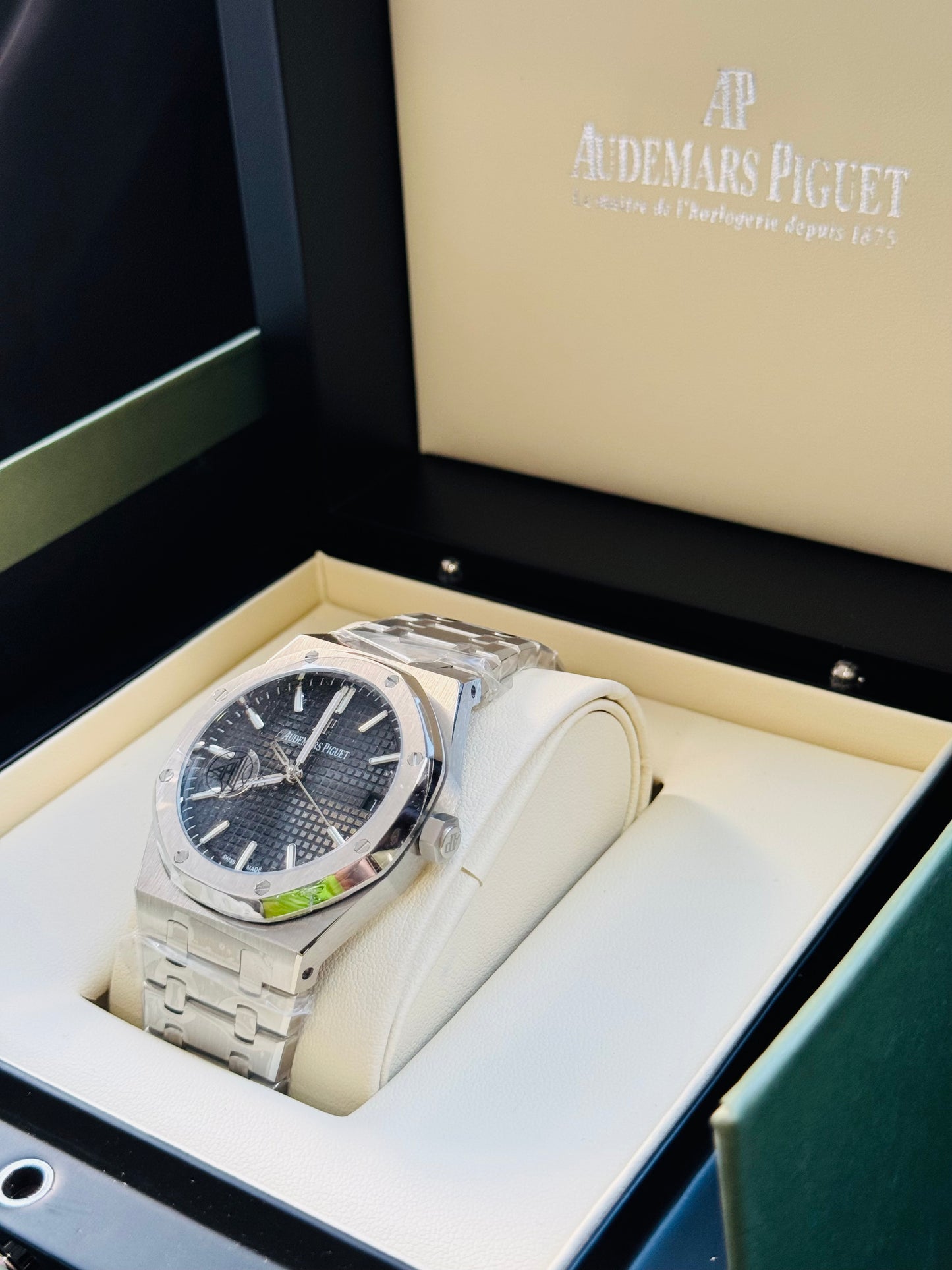 MÁXIMO LUJO IMPONENTE RELOJ AUTOMÁTICO AUDEMARS PIGUET ROYAL OAK SPECIAL EDITION!