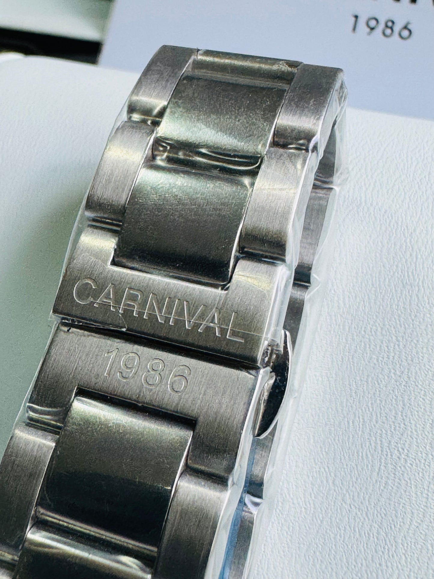 HERMOSO RELOJ AUTOMÁTICO MECÁNICO-CRONÓGRAFO-FECHADOR-DÍA SEMANA-CRISTAL ZAFIRO-34 JOYAS 💎-3 ATM -💯% ORIGINAL