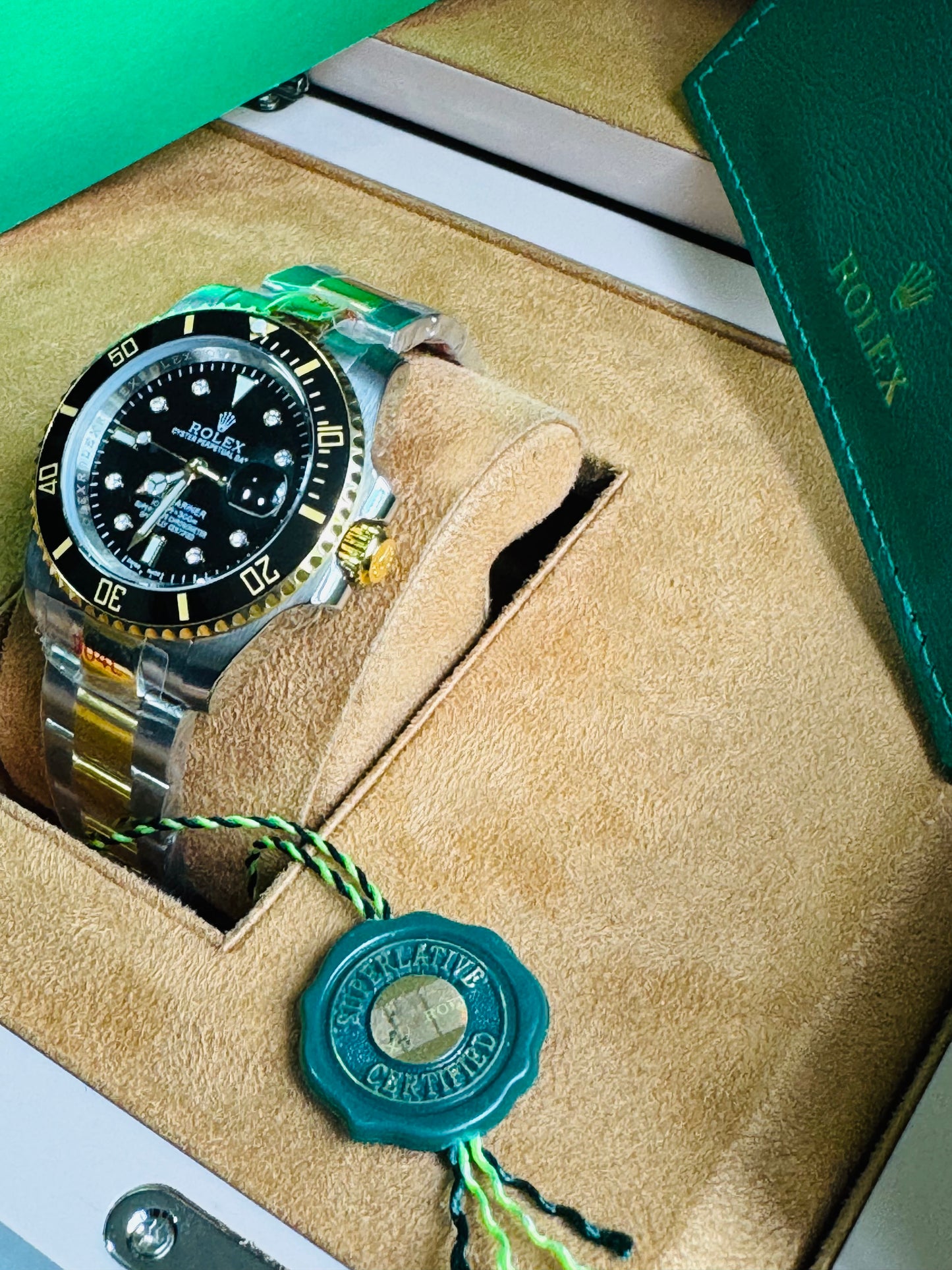 ATEMPORAL ROLEX OYSTER PERPETUAL DATE- CALIDAD Y DISTINCIÓN- FECHADOR - LUMINOSO- CRISTAL ZAFIRO- JOYAS 💎 ETC