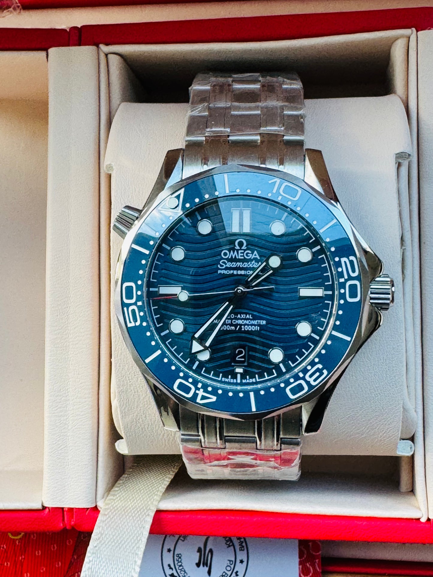 HERMOSO RELOJ OMEGA SEA MASTER AUTOMÁTICO ELEGANTE Y CASUAL!