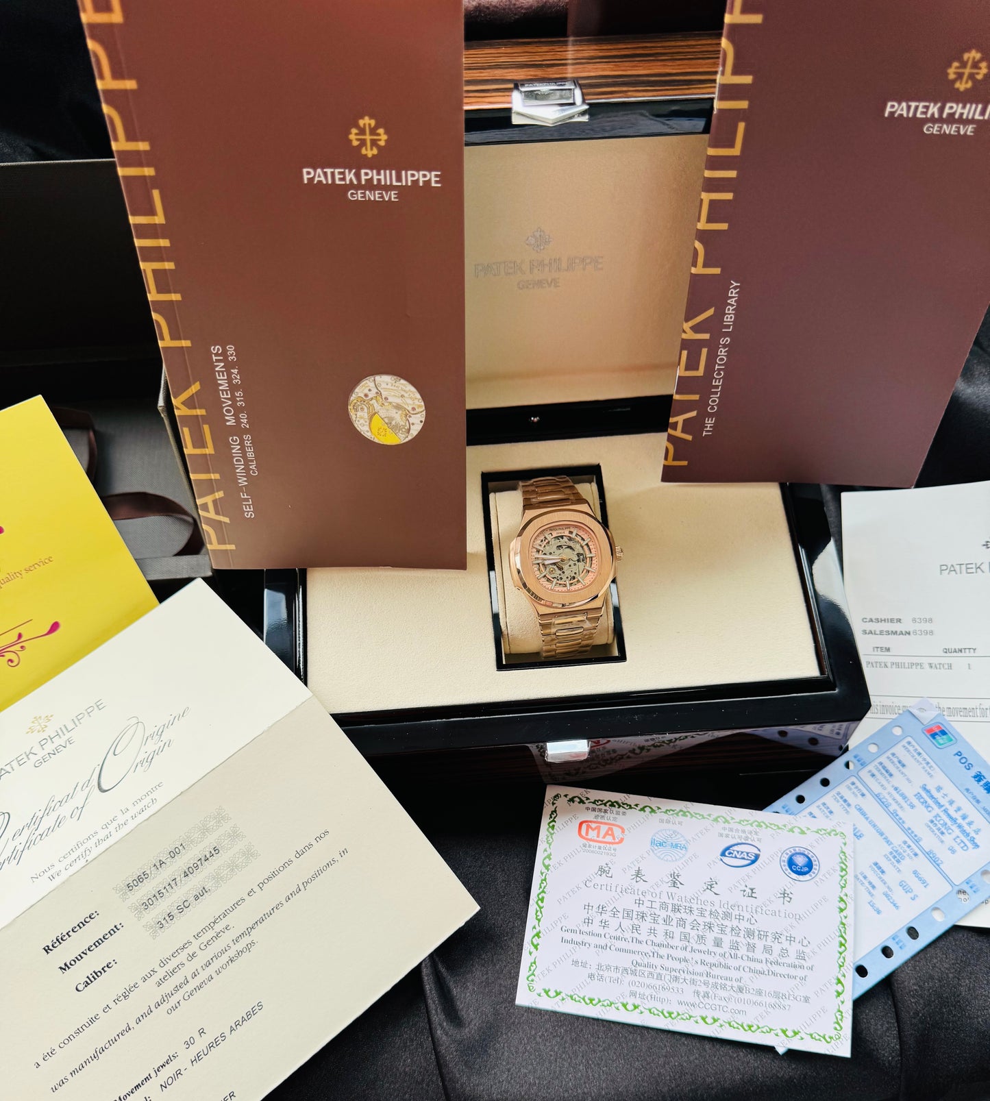 MÁXIMO LUJO RELOJ AUTOMÁTICO MECÁNICO SKELETON PPHILIPPE