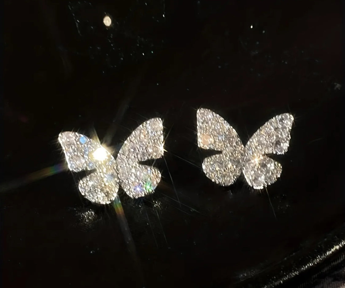 Bonitos Aretes de Mariposa Hipoalergenicos- Ideal para regalo 🎁
