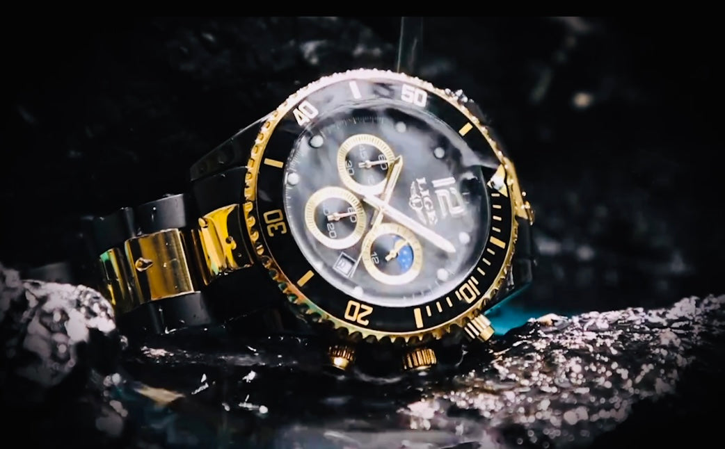 Hermoso y Elegante Reloj Multifuncional de Movimiento de Cuarzo Caja y Pulso Acero Inoxidable Alta Calidad 💯% Original Simplemente Hermoso!