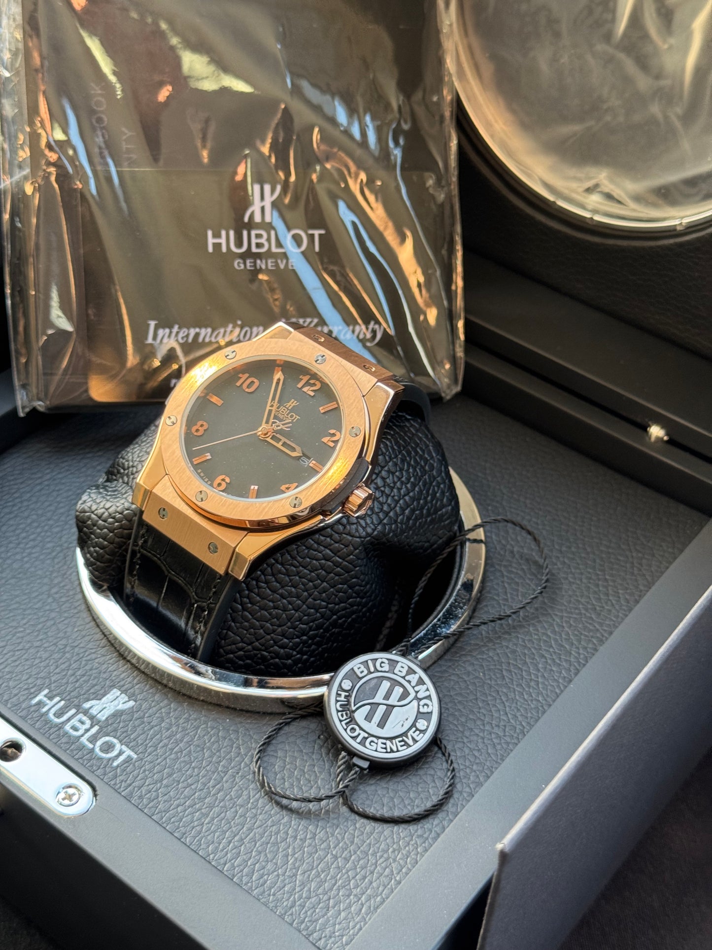 MÁXIMO LUJO RELOJ AUTOMÁTICO MECÁNICO HUBLOT - FECHADOR-CALIDAD Y DISEÑO!!!
