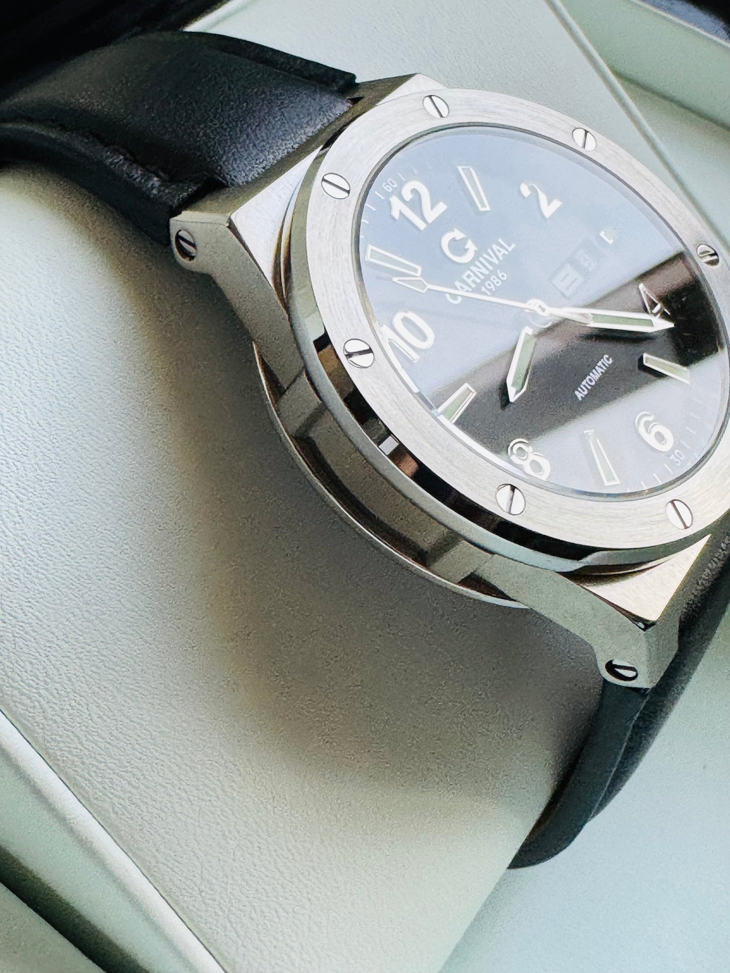 IMPECABLE RELOJ AUTOMÁTICO MECÁNICO DE GRAN CALIDAD MOVIMIENTO JAPONÉS MIYOTA-21 JOYAS- CRISTAL ZAFIRO-FECHADOR-SEMANARIO-A PRUEBA DE AGUA 30 MT. 💯% ORIGINAL