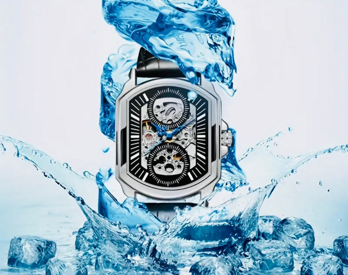 Elegante y Hermoso Reloj Automático Mecánico ⚙️ Skeleton 💯% Original Disponible con Carátula Negra y Blanca!