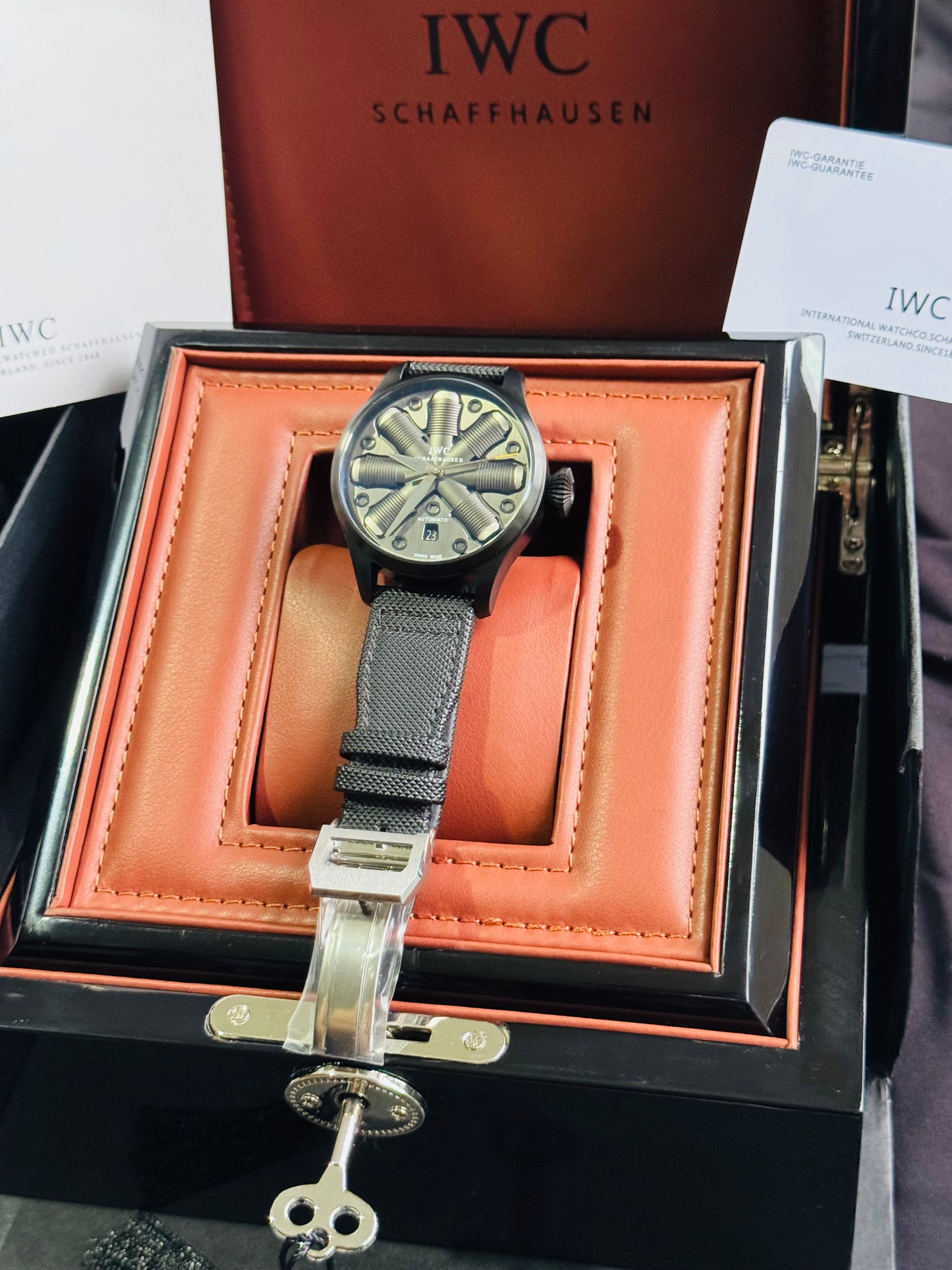 IMPRESIONANTE RELOJ MECÁNICO AUTOMÁTICO TOP GUN IWC UNITED STATE NAVY- FIGTHER SCHOOL!!! GRAN CALIDAD