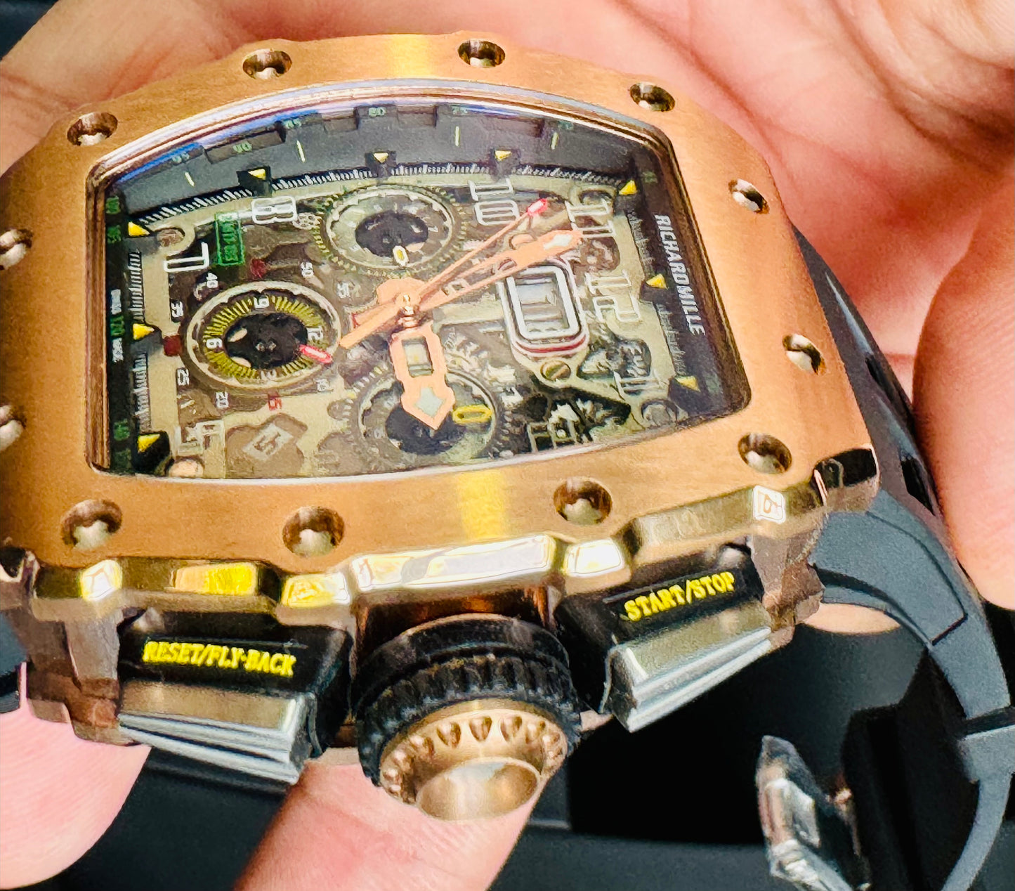 IMPRESIONANTE RELOJ RICHARD MILLE!!! AUTOMÁTICO MECÁNICO-68 JOYAS💎-FECHADOR-LUMINOSO-MULTIFUNCIONAL-ETC! ETC ETC!!!