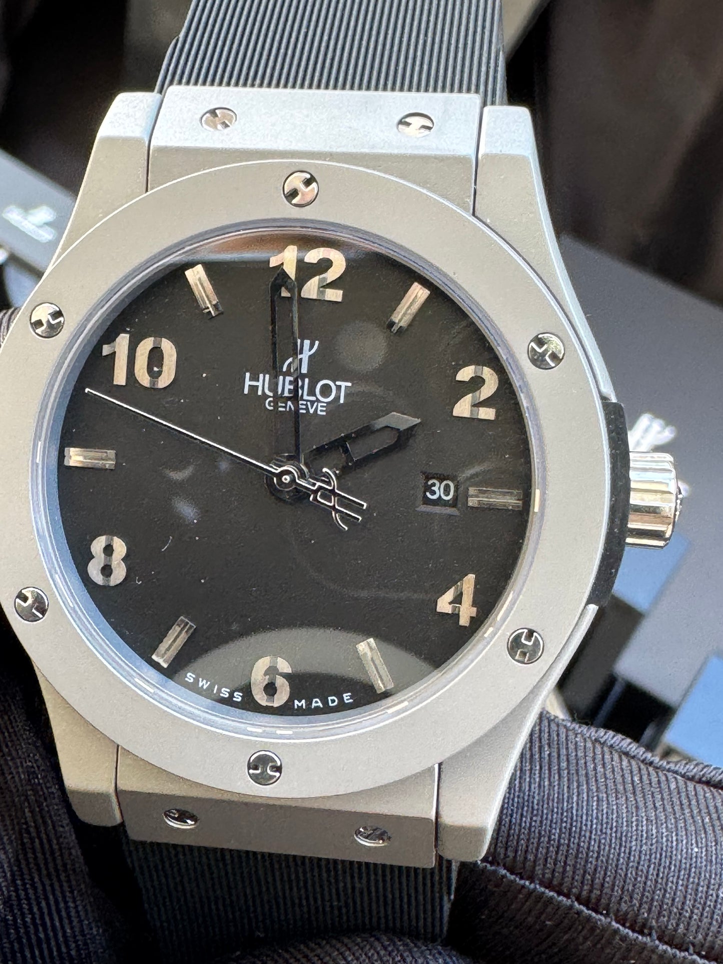 ELEGANTE Y SOFISTICADO DISEÑO RELOJ AUTOMÁTICO MECÁNICO HUBLOT EDICIÓN ESPECIAL CLÁSSIC FUSION