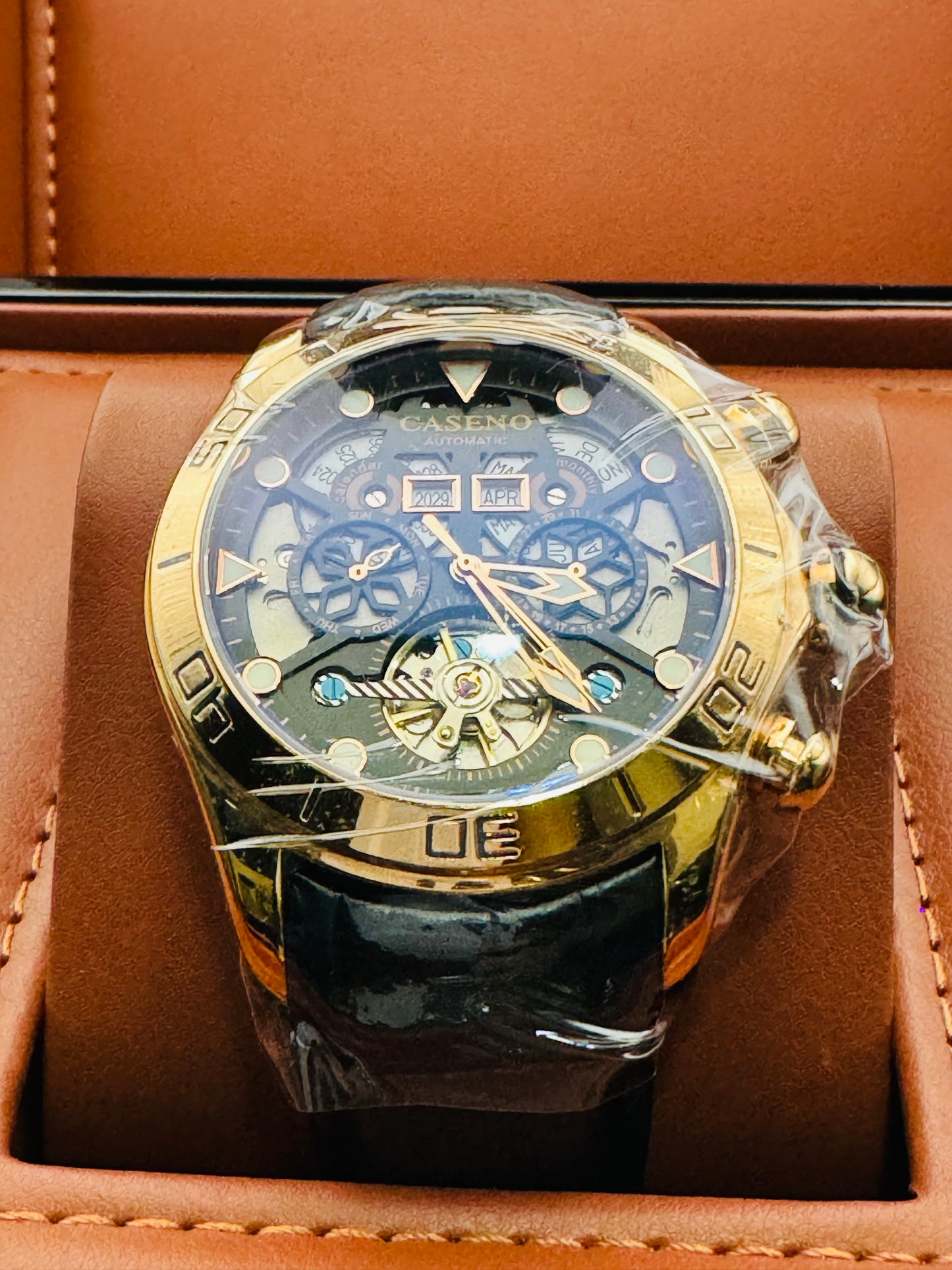 IMPRESIONANTE GRANDE Y PESADO RELOJ AUTOMÁTICO MECÁNICO SKELETON TOURBILLON 💯% ORIGINAL MÚLTIPLES COMPLICACIONES FUNCIONALES! GRAN CALIDAD A UN SÚPER PRECIO!