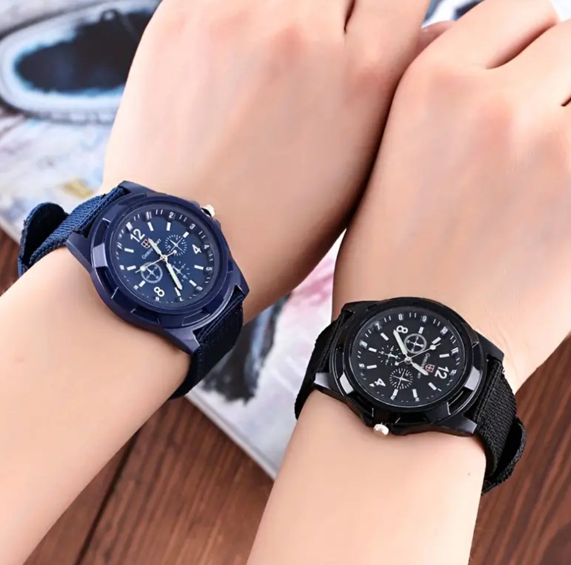 Reloj de pulsera deportivo casual para hombres con correa de nailon, elección ideal para regalo 🎁 

NOTA:

No se hacen envíos 🚚  📦 💨!

Las Ventas son solo en Cancún

Nuestro Lema: No somos Números!