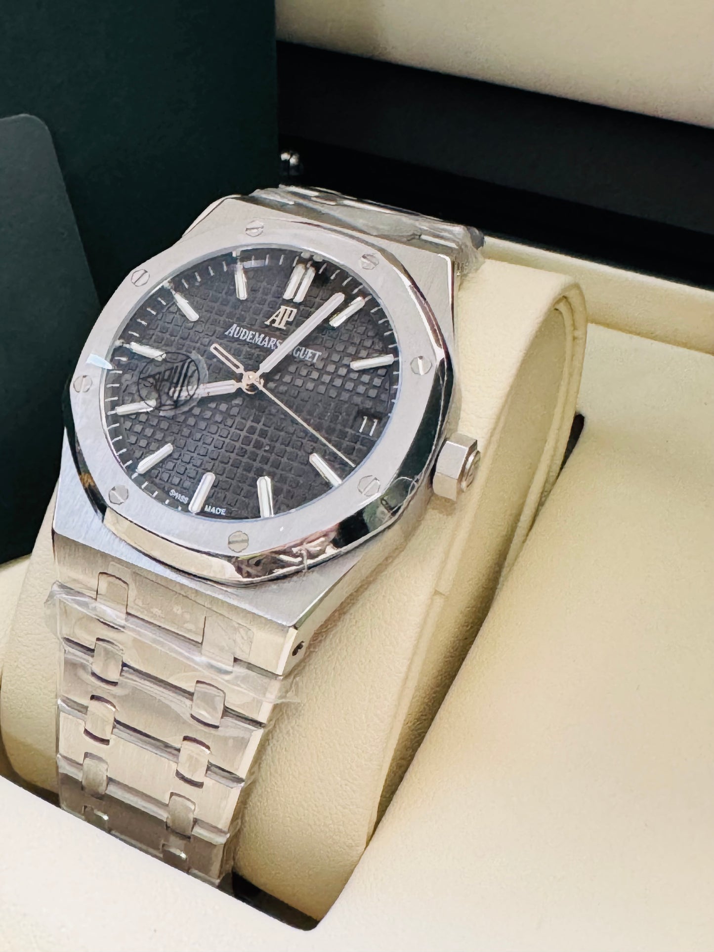 MÁXIMO LUJO IMPONENTE RELOJ AUTOMÁTICO AUDEMARS PIGUET ROYAL OAK SPECIAL EDITION!
