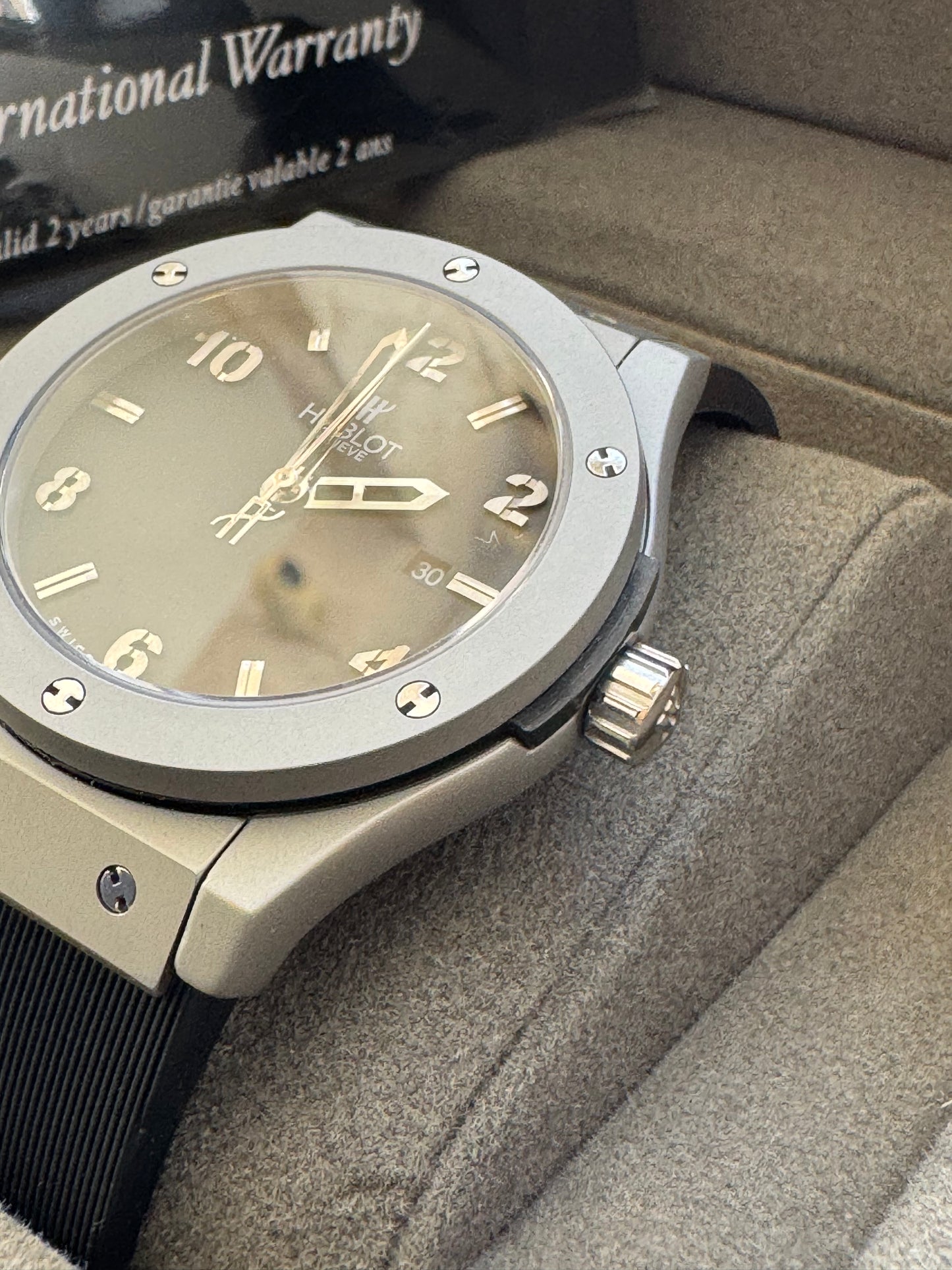 ELEGANTE Y SOFISTICADO DISEÑO RELOJ AUTOMÁTICO MECÁNICO HUBLOT EDICIÓN ESPECIAL CLÁSSIC FUSION
