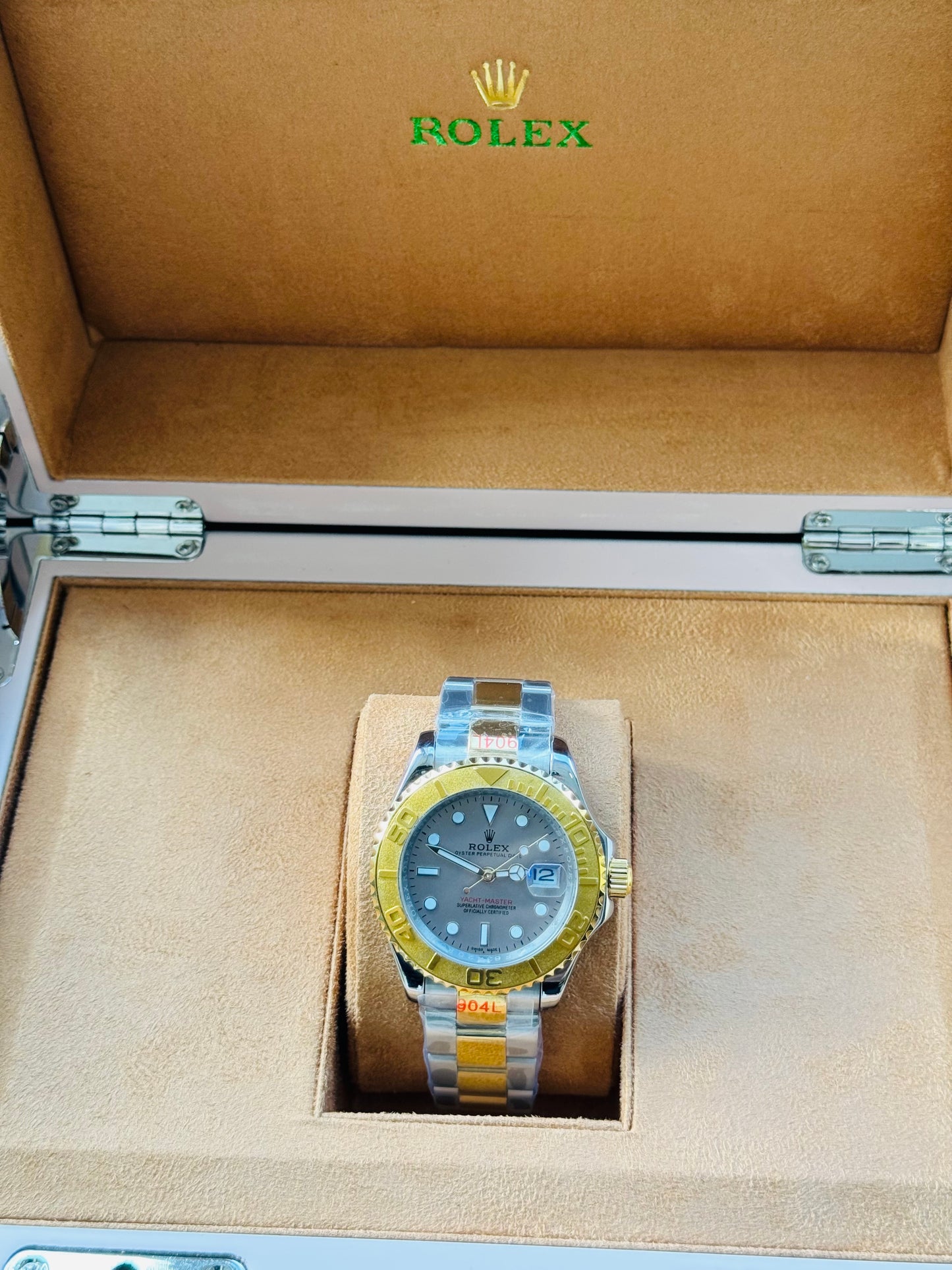 HERMOSO DISEÑO RELOJ AUTOMÁTICO MECÁNICO YACHT MASTER OYSTER PERPETUAL DATE