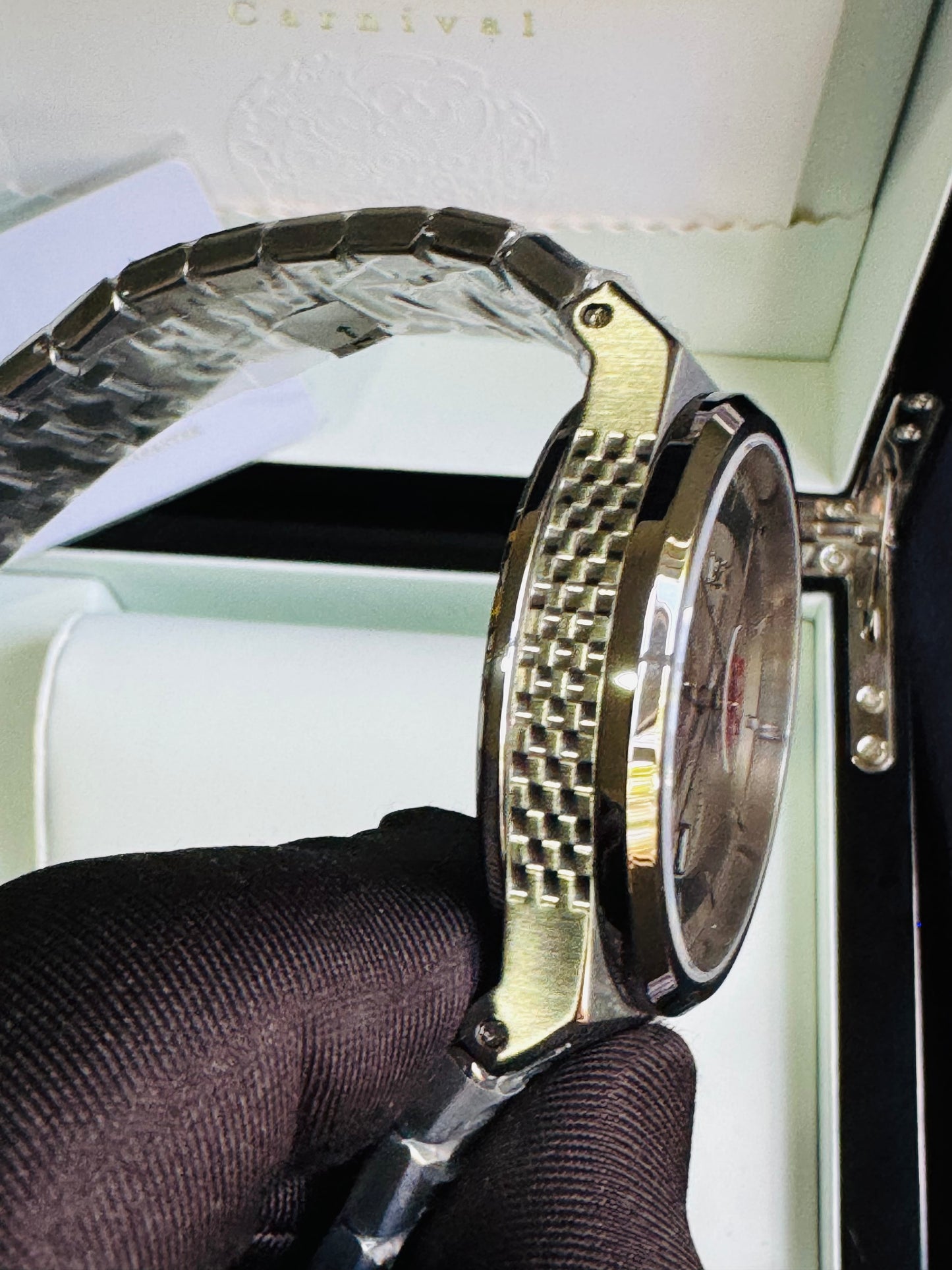 HERMOSO HE INTRINCADO DISEÑO!!!RELOJ I&W AUTOMATICO MECÁNICO-CALENDARIO -42 HORAS DE RESERVA DE CARGA-FECHADOR-DIAL 21 JOYAS 💎 RESISTENTE AL AGUA- ALTA CALIDAD!!! 💯% ORIGINAL