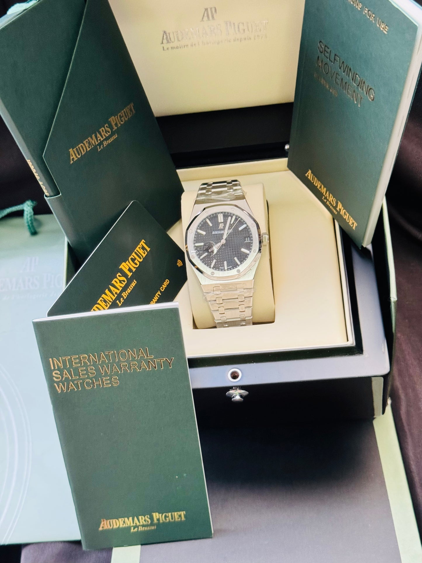 MÁXIMO LUJO IMPONENTE RELOJ AUTOMÁTICO AUDEMARS PIGUET ROYAL OAK SPECIAL EDITION!