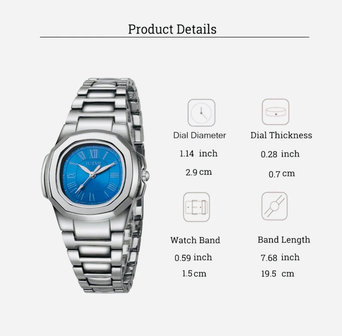 Bonito Diseño Reloj con Movimiento de Cuarzo para Mujer muy Elegante y Casual al mismo tiempo! Excelente para Regalo 🎁
