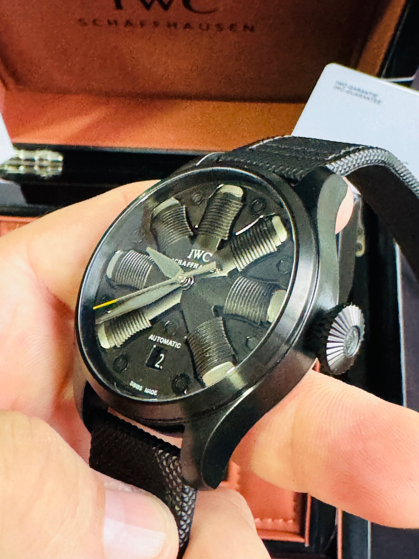 IMPRESIONANTE RELOJ MECÁNICO AUTOMÁTICO TOP GUN IWC UNITED STATE NAVY- FIGTHER SCHOOL!!! GRAN CALIDAD