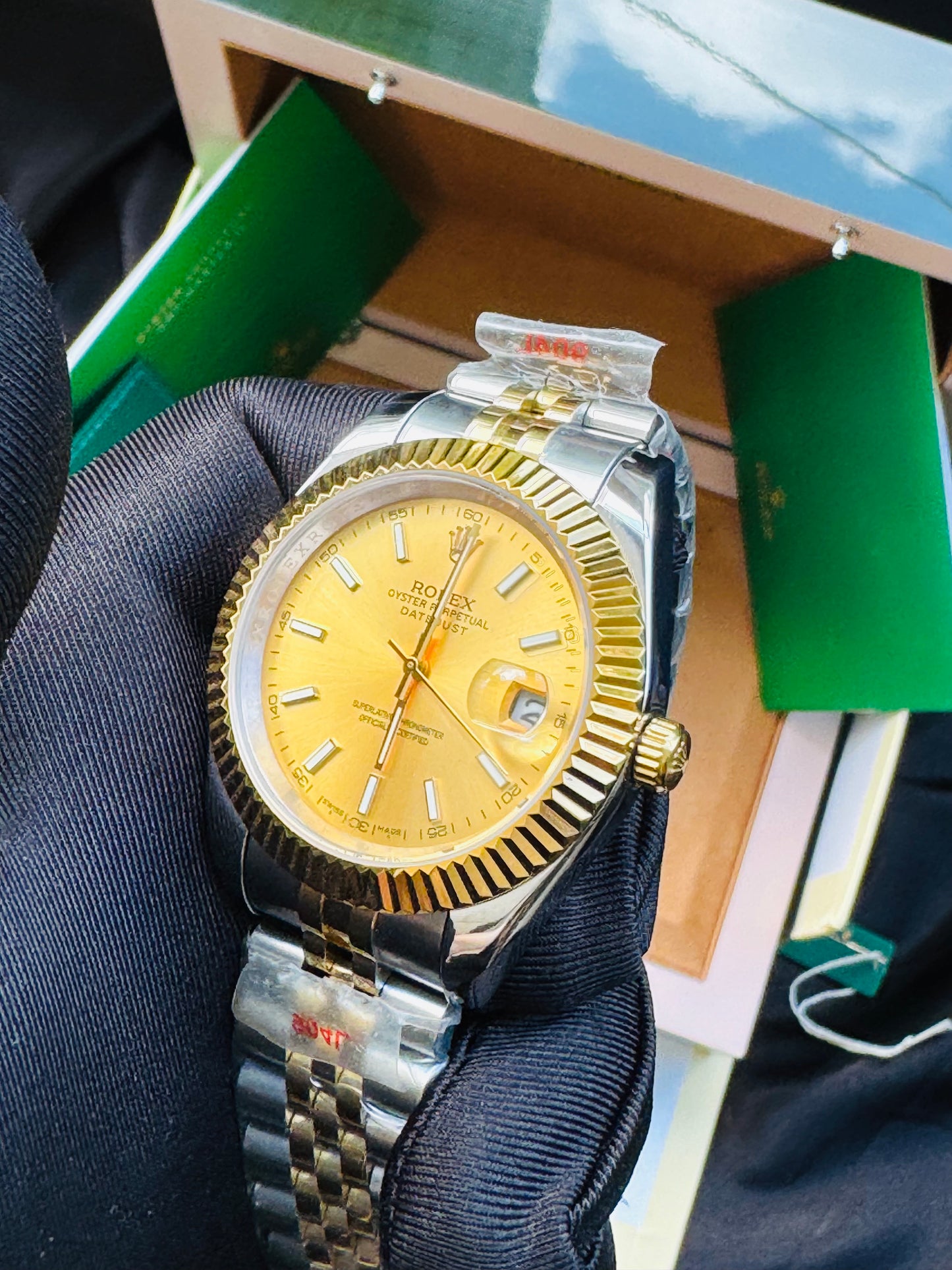 ELEGANTE RELOJ AUTOMÁTICO DATE JUST-OYSTER PERPETUAL ATEMPORAL