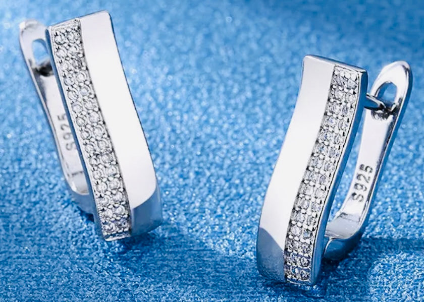 Hermosos Aretes de Plata 925 Hipoalergenicos- Ideales para Regalo
