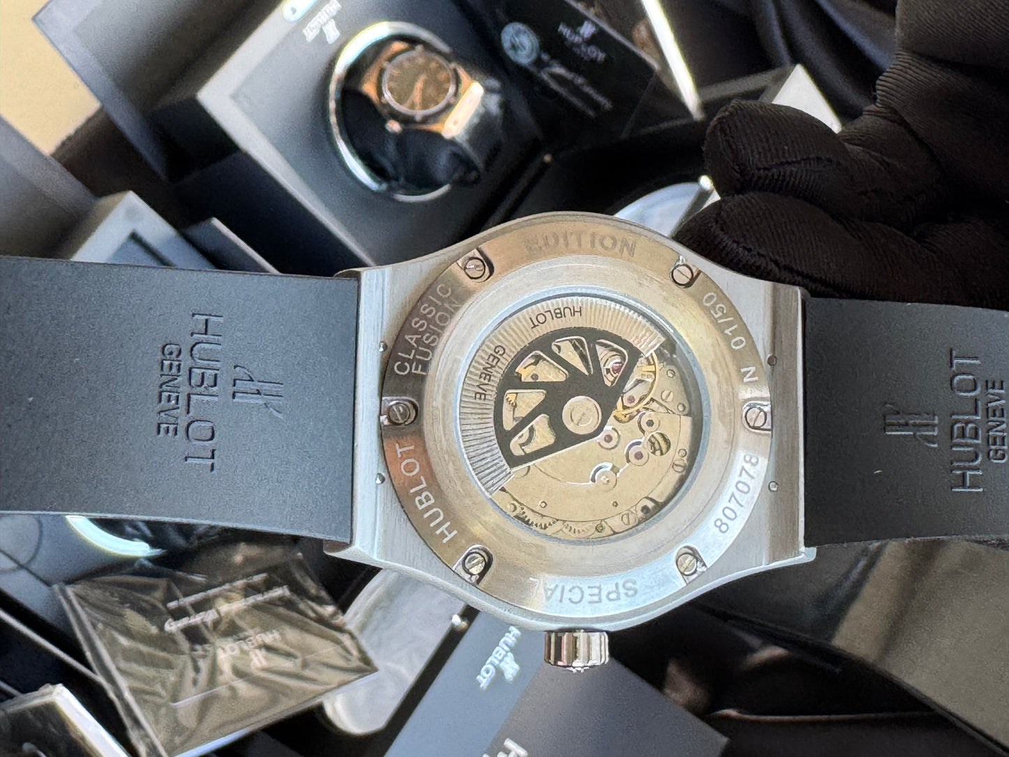 ELEGANTE Y SOFISTICADO DISEÑO RELOJ AUTOMÁTICO MECÁNICO HUBLOT EDICIÓN ESPECIAL CLÁSSIC FUSION